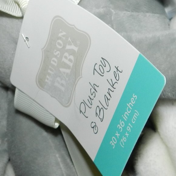 Hudson Baby Infant Elephant Gift Set Toy & Matching Baby Blanket 🆕NWT! - Picture 4 of 7